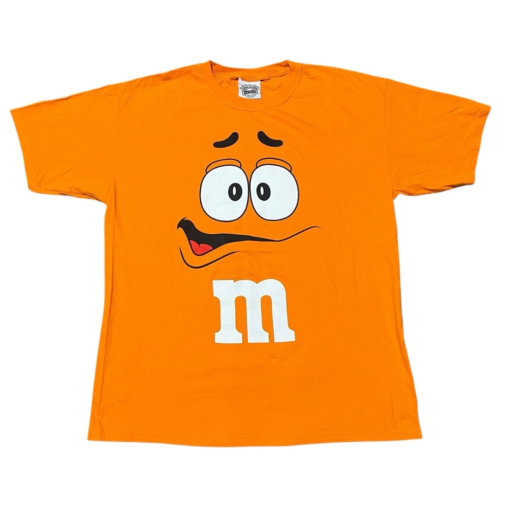 Orange M&M’s Face T-Shirt Men’s Size Large